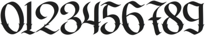 Glendork Ornate otf (400) Font OTHER CHARS