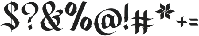 Glendork Ornate otf (400) Font OTHER CHARS