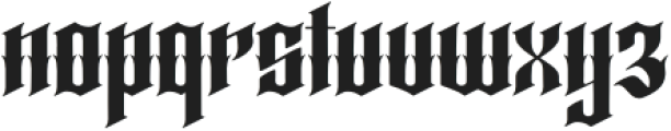 Glendork Ornate otf (400) Font LOWERCASE