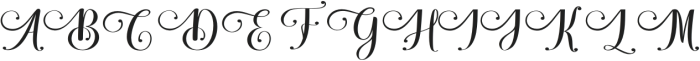 Glenthya Habithan Bold Regular otf (700) Font UPPERCASE