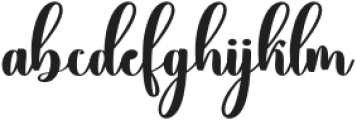 Glenthya Habithan Bold Regular otf (700) Font LOWERCASE