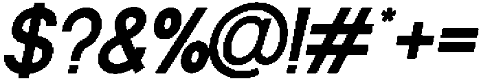 Glevia Bold Italic otf (700) Font OTHER CHARS