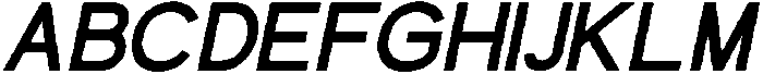 Glevia Bold Italic otf (700) Font UPPERCASE