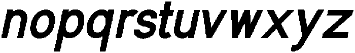 Glevia Bold Italic otf (700) Font LOWERCASE