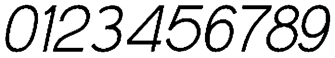 Glevia Italic otf (400) Font OTHER CHARS