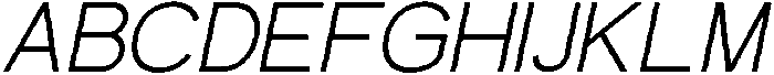 Glevia Italic otf (400) Font UPPERCASE