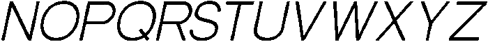 Glevia Italic otf (400) Font UPPERCASE