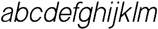 Glevia Italic otf (400) FONT