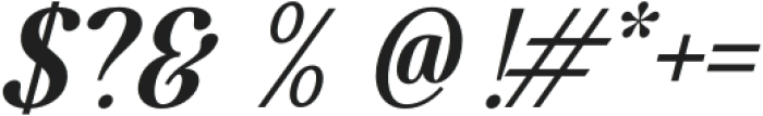 Glevora Black Italic otf (900) Font OTHER CHARS