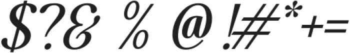 Glevora Italic otf (400) Font OTHER CHARS