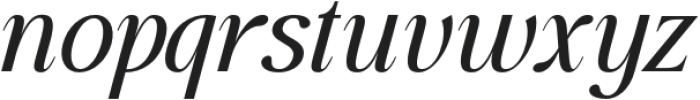 Glevora Italic otf (400) Font LOWERCASE