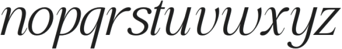 Glevora Light Italic otf (300) Font LOWERCASE