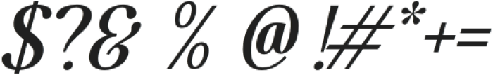Glevora Medium Italic otf (500) Font OTHER CHARS