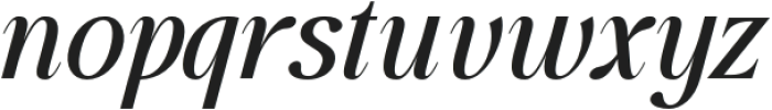 Glevora Medium Italic otf (500) Font LOWERCASE