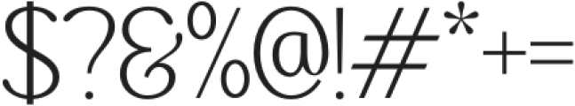 Glevora Thin otf (100) Font OTHER CHARS