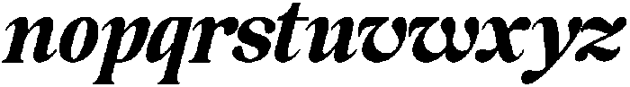 Glide Orwate Italic otf (400) Font LOWERCASE