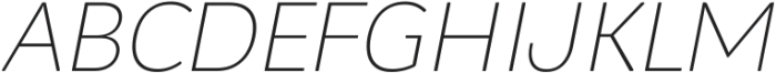 Gliffon Thin Italic ttf (100) Font UPPERCASE