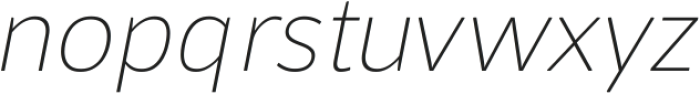 Gliffon Thin Italic ttf (100) Font LOWERCASE