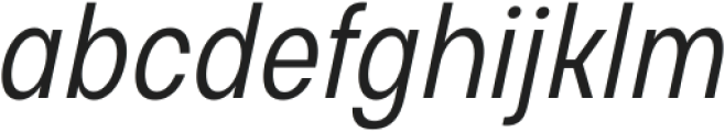 Glimp Condensed Light Italic ttf (300) Font LOWERCASE