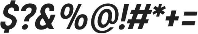 Glimp Condensed Semi Bold Italic ttf (600) Font OTHER CHARS
