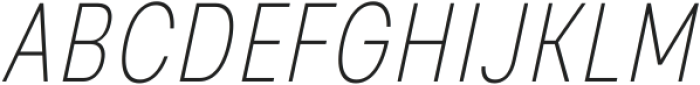 Glimp Condensed Thin Italic ttf (100) Font UPPERCASE
