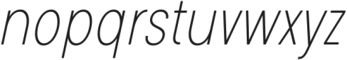 Glimp Condensed Thin Italic ttf (100) Font LOWERCASE