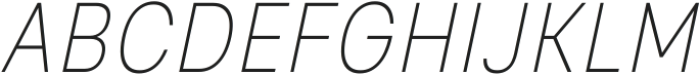 Glimp SemiCond Thin Italic ttf (100) Font UPPERCASE