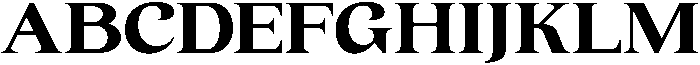 Glinder Regular otf (400) Font UPPERCASE