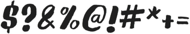 Gliny Brush Italic otf (400) Font OTHER CHARS