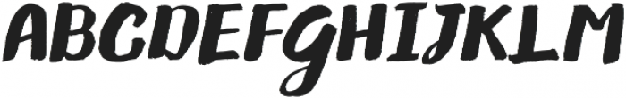 Gliny Brush Italic otf (400) Font UPPERCASE