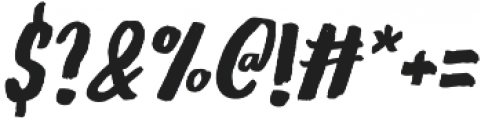 Gliny Hand Dense Italic otf (400) Font OTHER CHARS