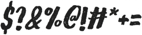 Gliny Hand Dense Press Italic otf (400) Font OTHER CHARS