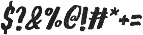 Gliny Hand Dense Rasp Italic otf (400) Font OTHER CHARS