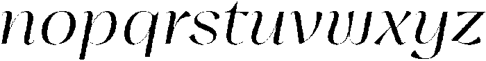 Glisagio Italic otf (400) Font LOWERCASE