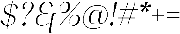 Glisagio Light Italic otf (300) Font OTHER CHARS