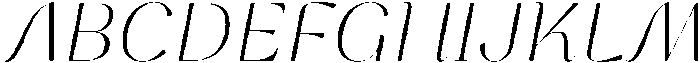 Glisagio Light Italic otf (300) Font UPPERCASE