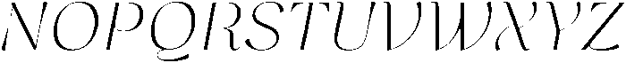 Glisagio Light Italic otf (300) Font UPPERCASE