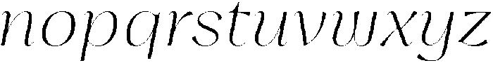 Glisagio Light Italic otf (300) Font LOWERCASE