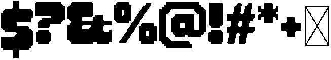 Glitch Carnival Regular otf (400) Font OTHER CHARS