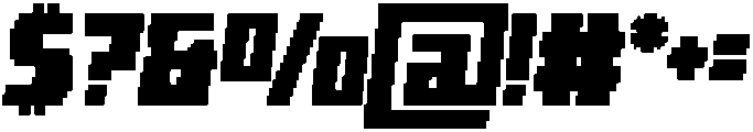Glitch Zone Regular otf (400) Font OTHER CHARS