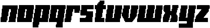 Glitch Zone Regular otf (400) Font LOWERCASE