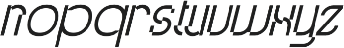 Glitchcraft Italic otf (400) Font LOWERCASE