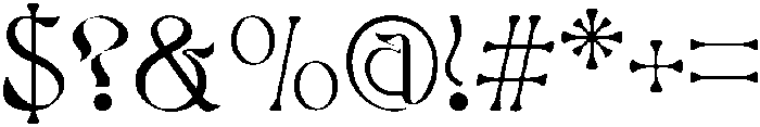 Glitcher-Regular otf (400) Font OTHER CHARS