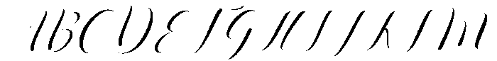 Glitter Regular otf (400) Font UPPERCASE