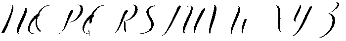 Glitter Regular otf (400) Font UPPERCASE