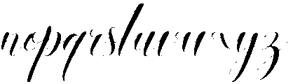 Glitter Regular otf (400) Font LOWERCASE