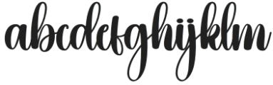 Glittering Regular otf (400) Font LOWERCASE