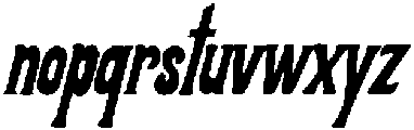Glizenator otf (400) Font LOWERCASE
