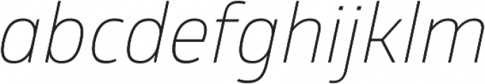 Glober Light Italic ttf (300) Font LOWERCASE