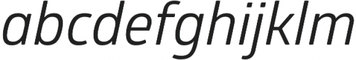 Glober Regular Italic otf (400) Font LOWERCASE